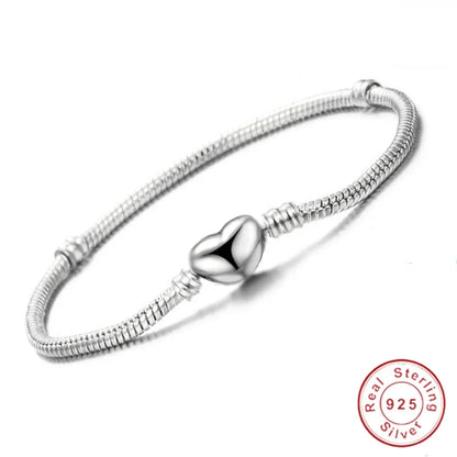 Handmade 925 Sterling Silver Necklace Bracelet Jewelry  Bridal Party Sets Women Charm Bracelet Necklace Fine Jewelry
