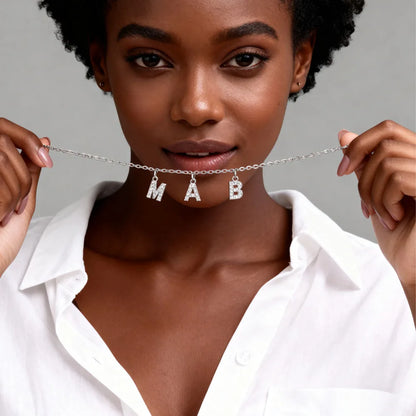 Custom Name Necklace with Initial | Personalized Letter Pendant | USA Australia