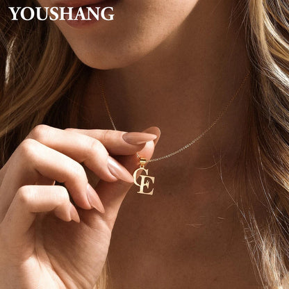 Personalized Couple's Initials Necklace | Stainless Steel Double Letter