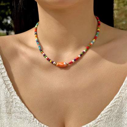 Bohemian Starfish Beach Necklace for Women | Pearl Beaded Choker | Summer | USA