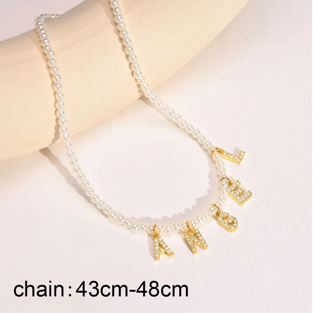 Personalized Initial Name Necklace | Stainless Steel Letter Pendant | USA
