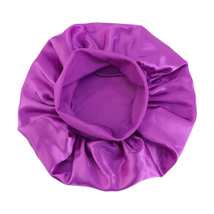 Kids Satin Night Sleep Cap | Wide Band Elastic Turban | Boys Girls | USA