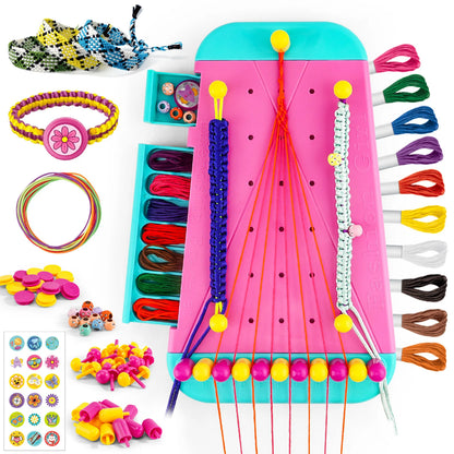 Friendship Bracelet Making Kit for Girls | Arts Crafts String Maker | Birthday Gift | USA