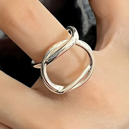 Sterling Silver Flower Lace Ring | CZ Adjustable Korean Fashion | Women | USA