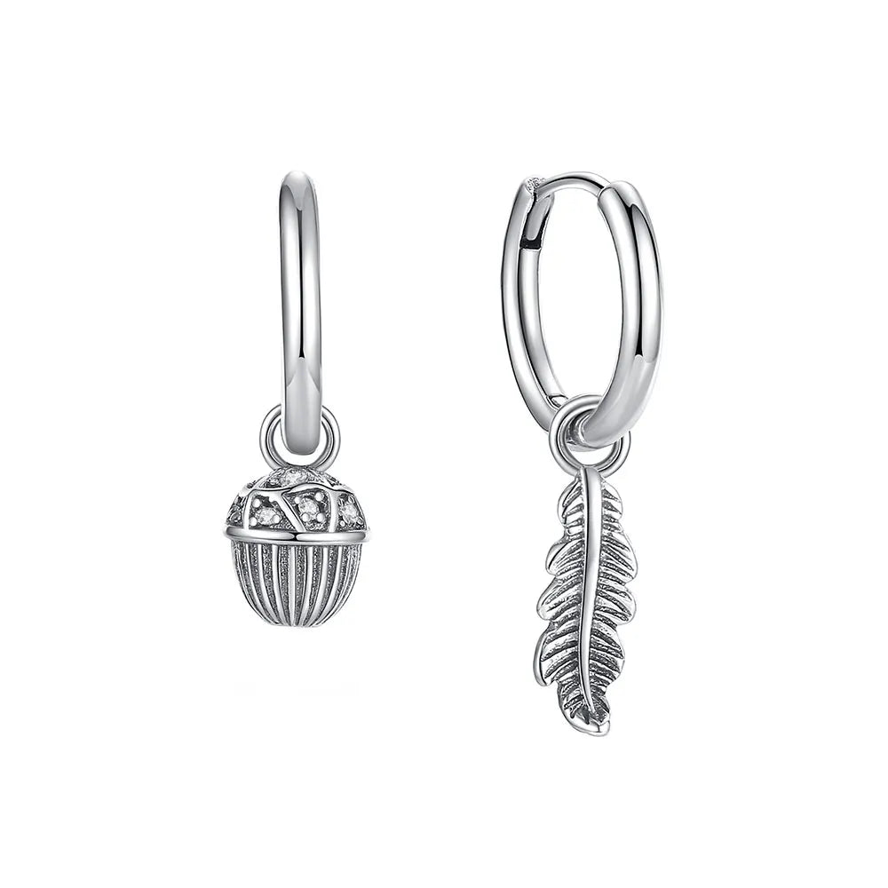 925 Sterling Silver Crystal Earrings - Rose Gold Crown Heart Bee Set