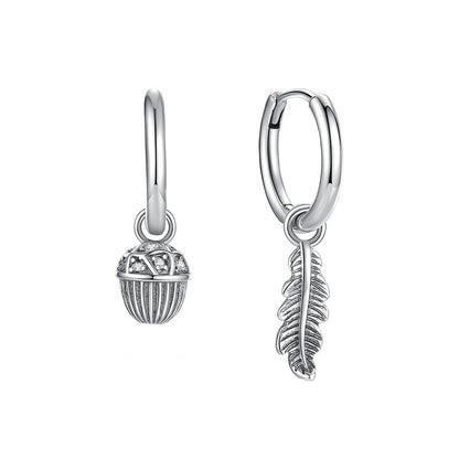 925 Sterling Silver Crystal Earrings - Rose Gold Crown Heart Bee Set