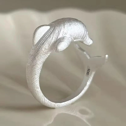 Sterling Silver Flower Lace Ring | CZ Adjustable Korean Fashion | Women | USA
