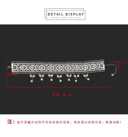 White Pearl Lace Necklace & Earrings Set | Lolita Fashion Accessories