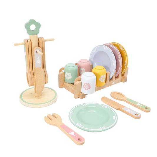 Wooden Kitchen Play Set | Educational Pretend Play Toy for Kids | USA Australia