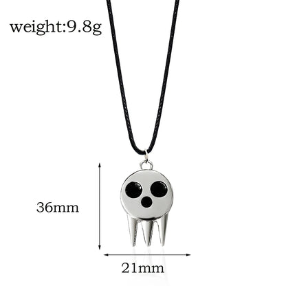 Soul Eater Skull Logo Necklace | Death the Kid Cosplay | Anime Jewelry