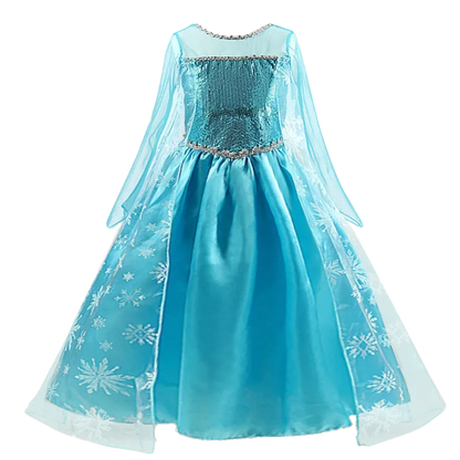 Girls Snow Queen Elsa Costume | Frozen Princess Dress 2025 | Carnival Party | USA