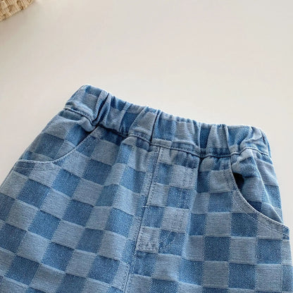 Solid Color Kids Pants - Elastic Waist Casual Trousers (1-6 Years)