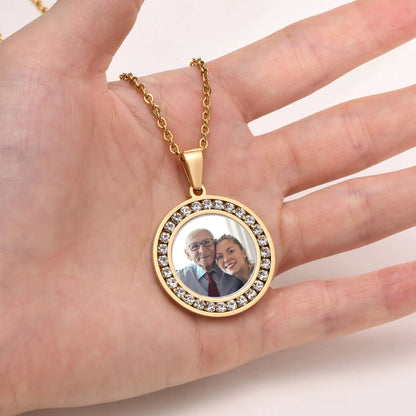 Custom Photo Pendant Necklace | Personalized Memory Locket | USA Australia