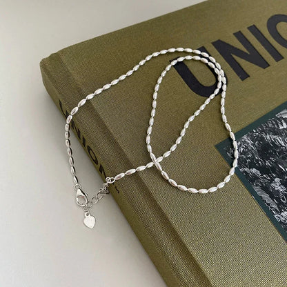 925 Sterling Silver Geometric Beads Necklace | Delicate Choker | USA Australia