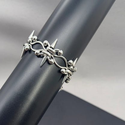 Handmade Punk Rock Spike Cross Choker | Double Layer Chain | Women Men |  Worldwide Shipping