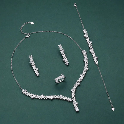 wholesale UAE Bridal Jewelry Sets New Fashion Dubai Jewelry Set For Women Wedding Party Accessories Design