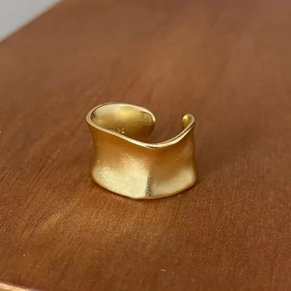 Sterling Silver Flower Bow Ring - Love Combination Adjustable Design