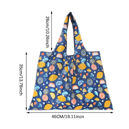Animal Pattern Folding Shopping Bag | Reusable Eco Tote | Cat & Panda | USA