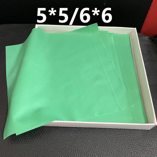 36/52 PCS/Box Dental Rubber Dam Sheet Natural Latex Rubber Barrier Dams 5*5" 6*6" for Kids Adults Teeth Whitening Materials