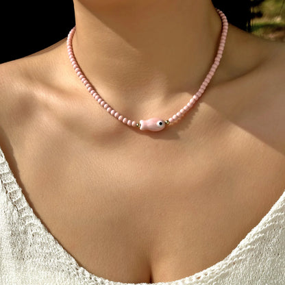 Bohemian Starfish Beach Necklace for Women | Pearl Beaded Choker | Summer | USA