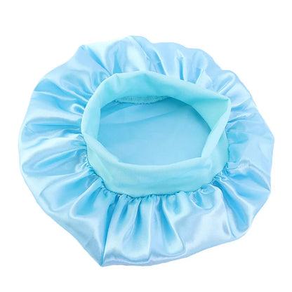 Kids Satin Night Sleep Cap | Wide Band Elastic Turban | Boys Girls | USA