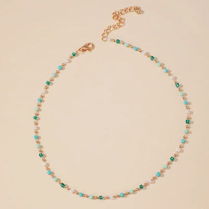 Bohemian Colorful Beaded Necklace Set | Fashion Jewelry Choker | Women