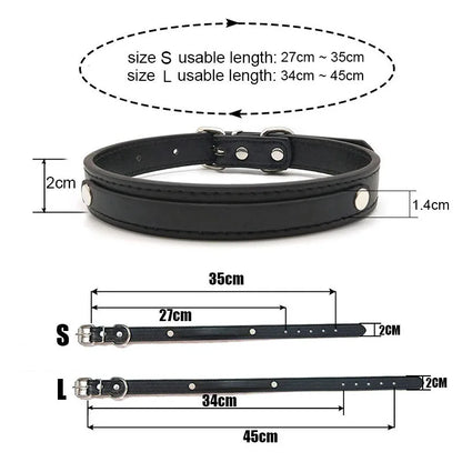Sexy PU Leather Custom Name Choker | Personalized Collar Necklace | Women and Men