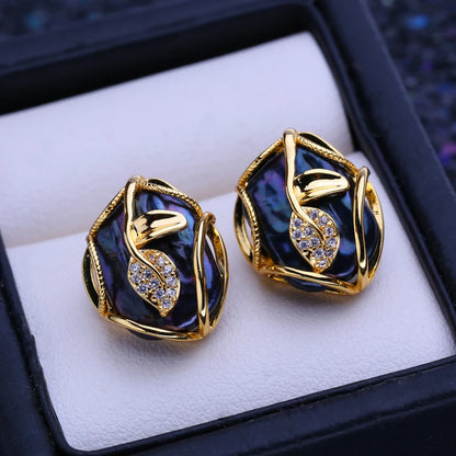 FENASY 925 Sterling Silver Jewelry Sets Big Baroque Natural Pearl Stud Earrings Custom Luxury Necklaces Rings For Women