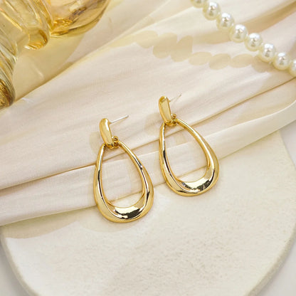 French Geometric Drop Earrings - Luxurious Daily Party Jewelry