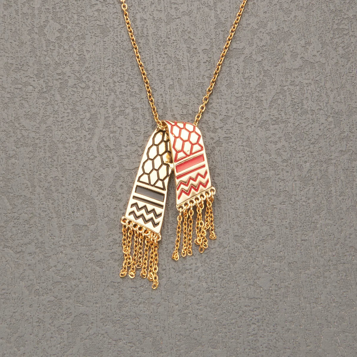 HNSP Palestine Scarf Necklace Pendant | Palestinian Accessories | Women | USA