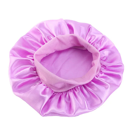 Kids Satin Night Sleep Cap | Wide Band Elastic Turban | Boys Girls | USA