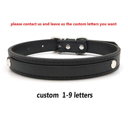 Sexy PU Leather Custom Name Choker | Personalized Collar Necklace | Women and Men
