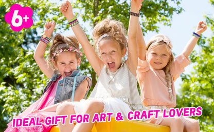 Friendship Bracelet Making Kit for Girls | Arts Crafts String Maker | Birthday Gift | USA