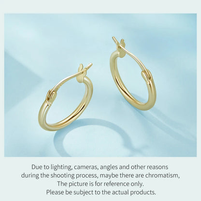 Classic Sterling Silver Hoop Earrings - Bold Hypoallergenic Hoops