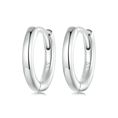 Minimalist Huggie Hoop Earrings - 18K Gold Plated Sterling Silver