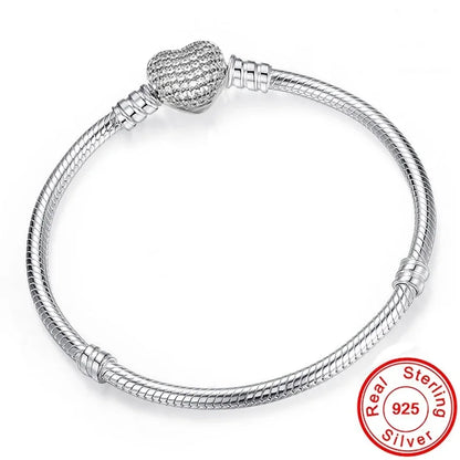 Handmade 925 Sterling Silver Necklace Bracelet Jewelry  Bridal Party Sets Women Charm Bracelet Necklace Fine Jewelry