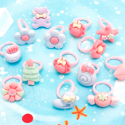 20 Pcs Kids Rings Set | Flower Animal Princess Rings for Girls | Party Favors | USA