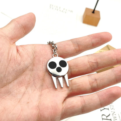 Soul Eater Skull Logo Necklace | Death the Kid Cosplay | Anime Jewelry