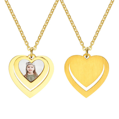 Custom Photo Pendant Necklace | Personalized Memory Locket | USA Australia