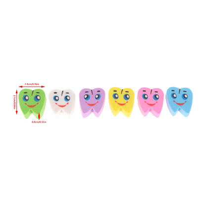 20 Pcs/Bag Molar Shaped Tooth Rubber Erasers Dentist Dental Clinic School Gift Student Rubber