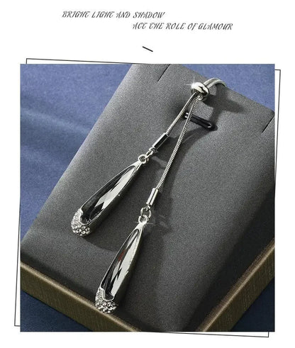 Vintage Crystal Sweater Chain 2025 | Water Drop Long Necklace | Wedding Party