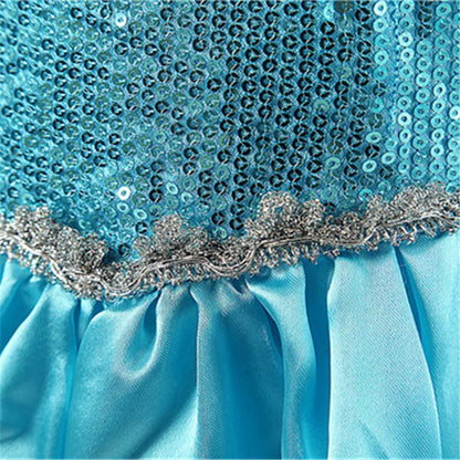 Girls Snow Queen Elsa Costume | Frozen Princess Dress 2025 | Carnival Party | USA