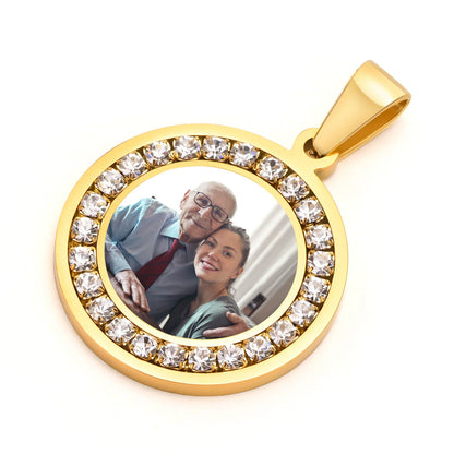 Custom Photo Pendant Necklace | Personalized Memory Locket | USA Australia