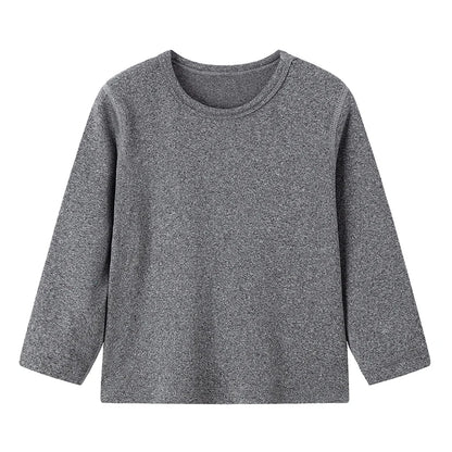 1/3/5 Pack Children's Solid Color Long Sleeve T-shirt | Boys Girls | USA