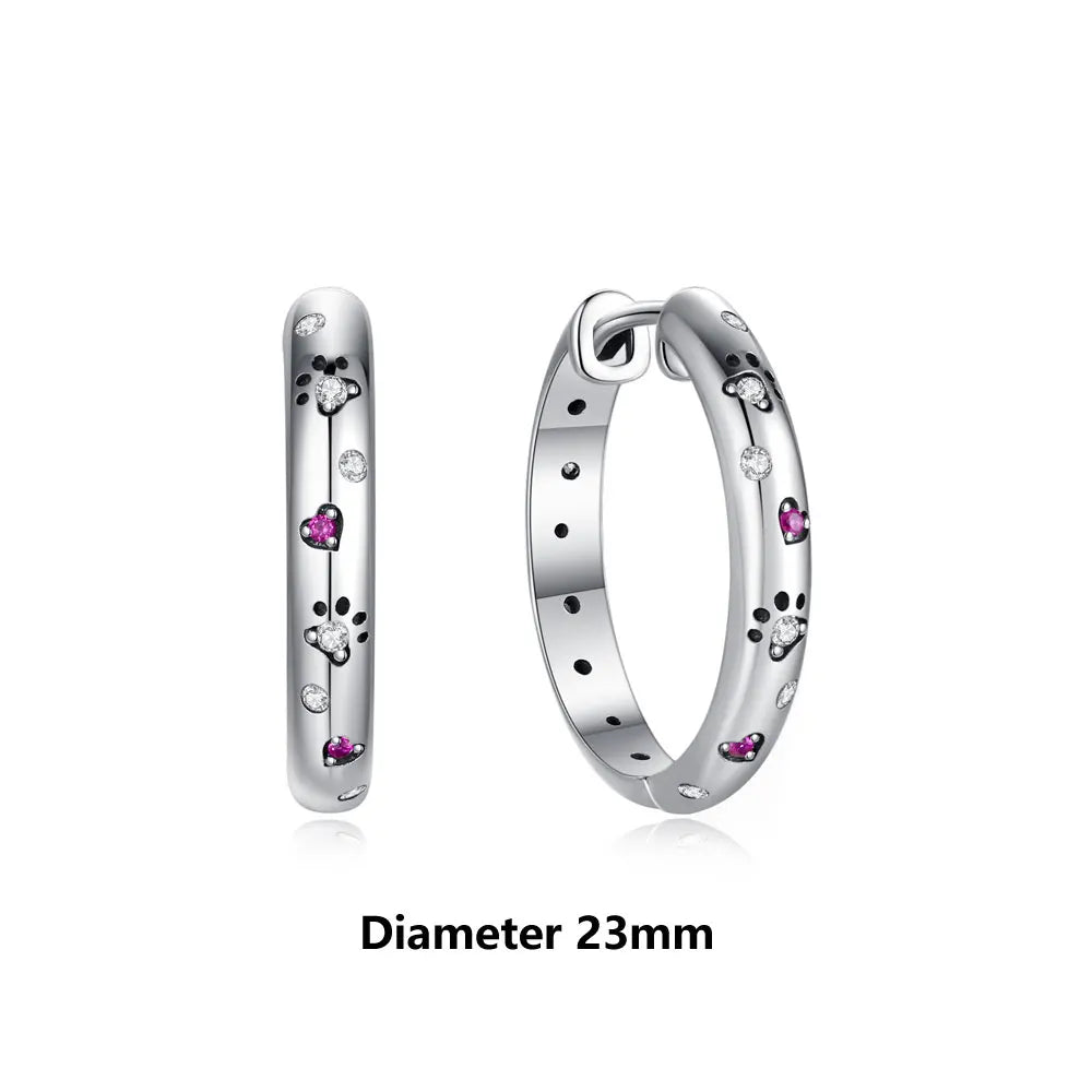 925 Sterling Silver Crystal Earrings - Rose Gold Crown Heart Bee Set