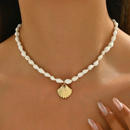Bohemian Starfish Beach Necklace for Women | Pearl Beaded Choker | Summer | USA