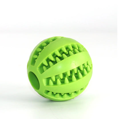 5cm Natural Rubber Pet Dog Toys Dog Chew Toys Tooth Cleaning Treat Ball Extra-tough Interactive Elasticity Ball for Pet Products